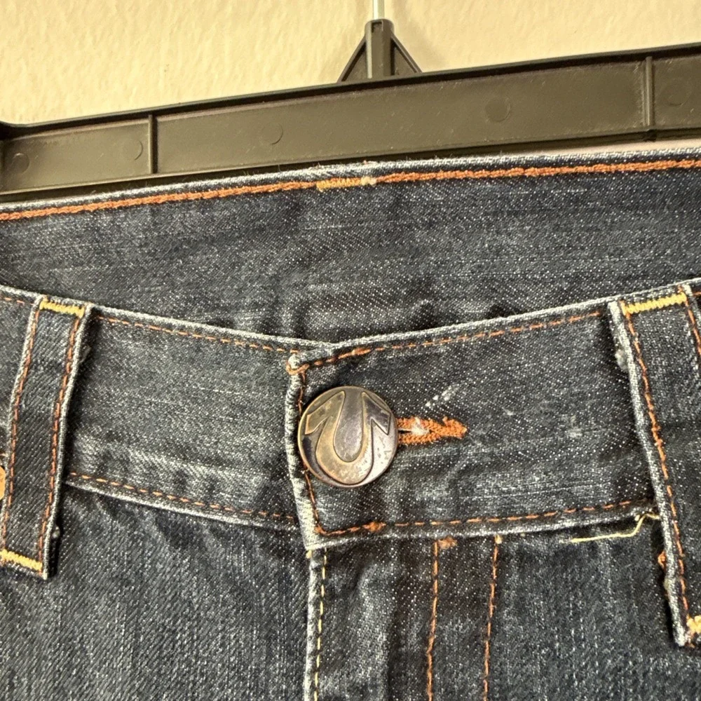 Vtg. True Religion Mens 38x30 RN 112790 5 Pockets Y2k Multicolored‎ Stitching